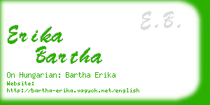 erika bartha business card